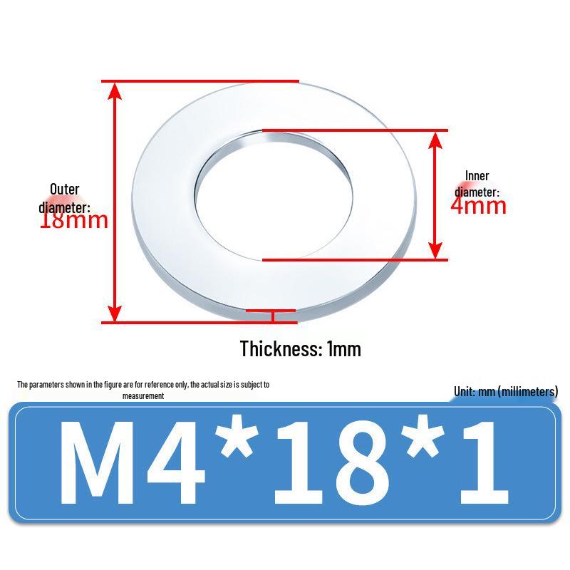 Extra Large Galvanized Metal Flat Washer (Sizes M1.6-M14)