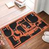Cute Cartoon Orange Cats Gift Doormat Mat Anti-Slip  Bathroom Kitchen Bedroom Rug Carpet 40*60cm