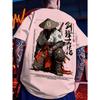 European and American men's summer dark warrior letter print comfortable and breathable round neck T-shirt outdoor street top
