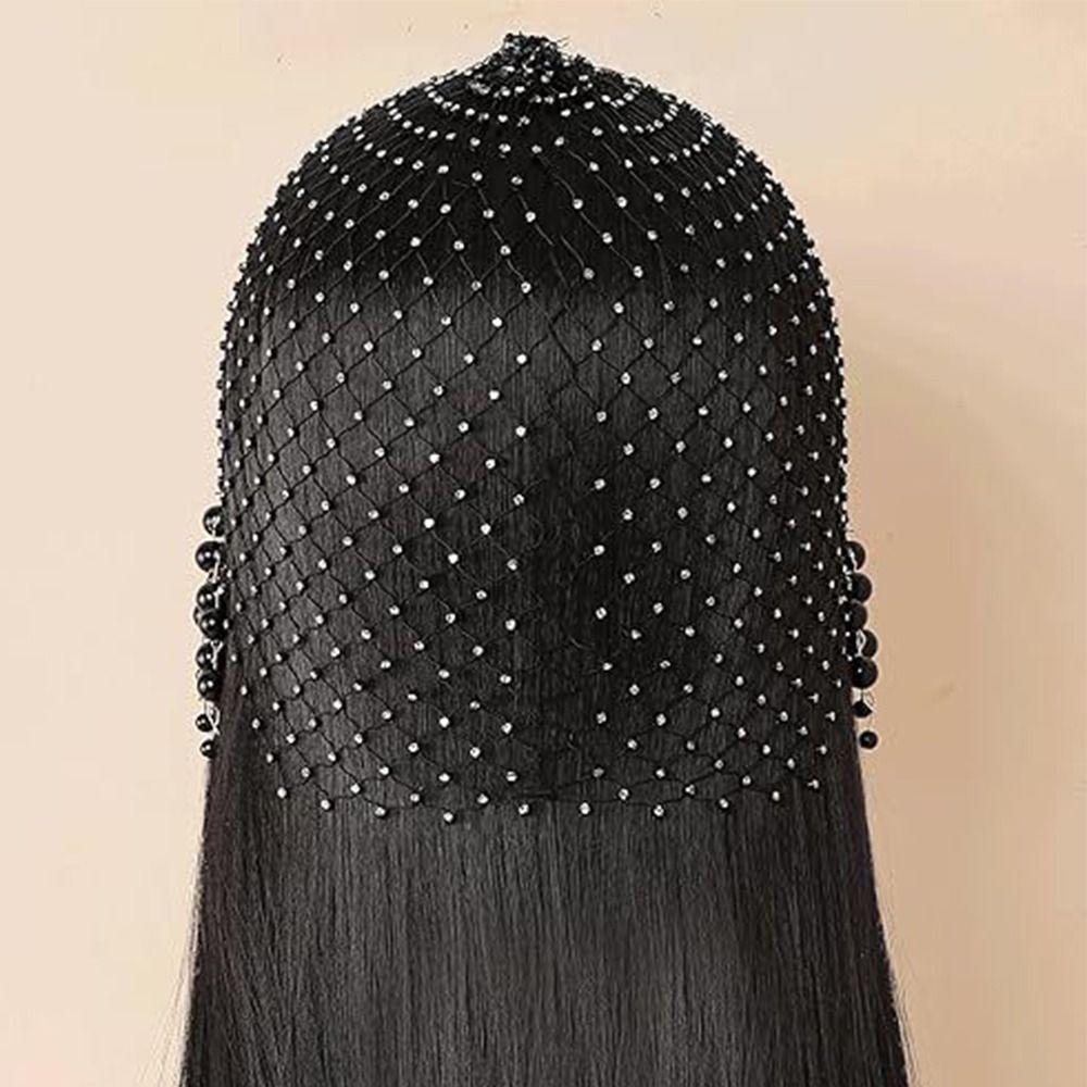 Exquisite Perlenquasten Kopfschmuck Handgefertigter Damenhut Mode Perlenquasten Haarhut Für Damen