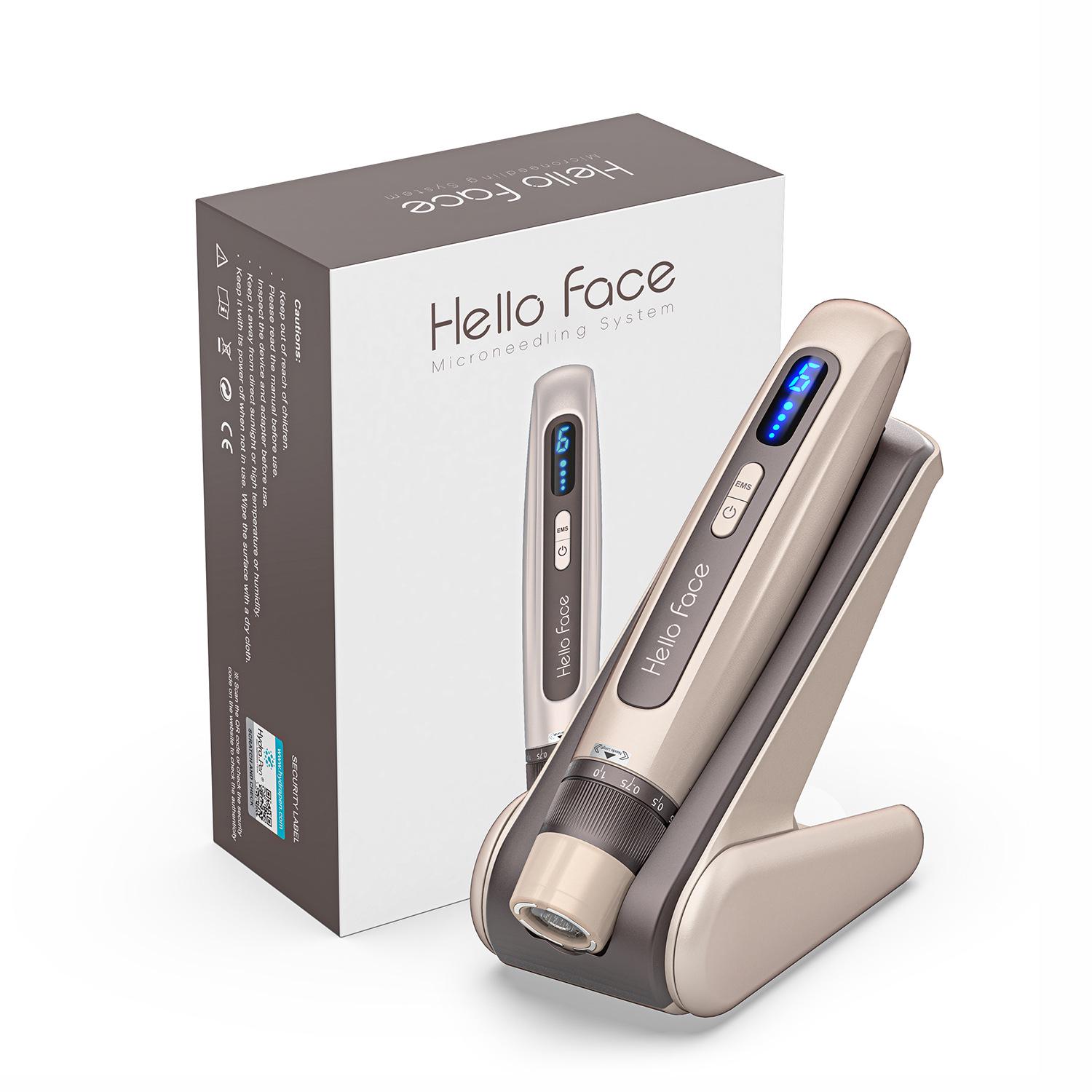 

HelloFace H5 Nano Electric Water-Soluble Microneedle Instrument for MTS Beauty Care Australian Standard бронзовый/золотой