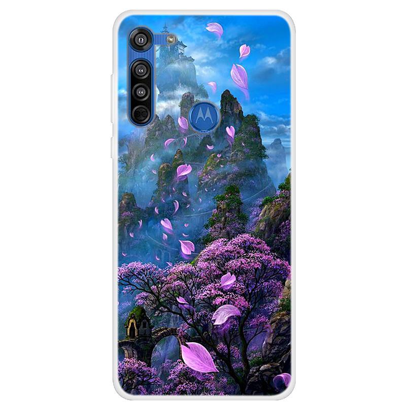 Moto G8 Power Kılıfı Yumuşak Silikon Arka Kılıf Motorola Moto G8 Plus Telefon Kılıfı İçin Moto G8 Power Lite G 8 G8+ Sevimli Kapaklar