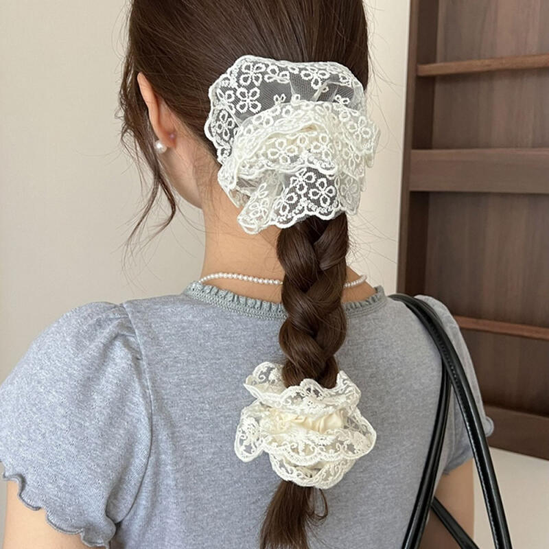 

Stinsi Lace Hair Scrunchie Hair Tie Option 4 Ball Pattern