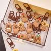 5-50Pcs Capibara Keychains Yellow Capybara Keyring For Bag Cell Phone Hanger Cute Car Key Pendant Small Gift Hairpin Accessories