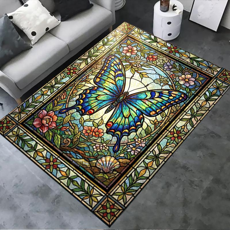 2025 New Butterfly Decoration Carpet Rug for Living Room Bedroom Home Sofa Decoration,Kids play Non-slip Floor Mat34