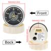 MAIMEIMI Retro 40~120℃ 52MM Water Temperature Gauge with Sensor 10mm RED Yellow Light Temp Meter Indicator for Marine Boat Car