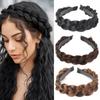 Braided Hair Holder Headband Wig Synthetic Hair Twist Synthetic Braids Headwear Braid Hairpieces for Women Elastic Wig Hair Additions
