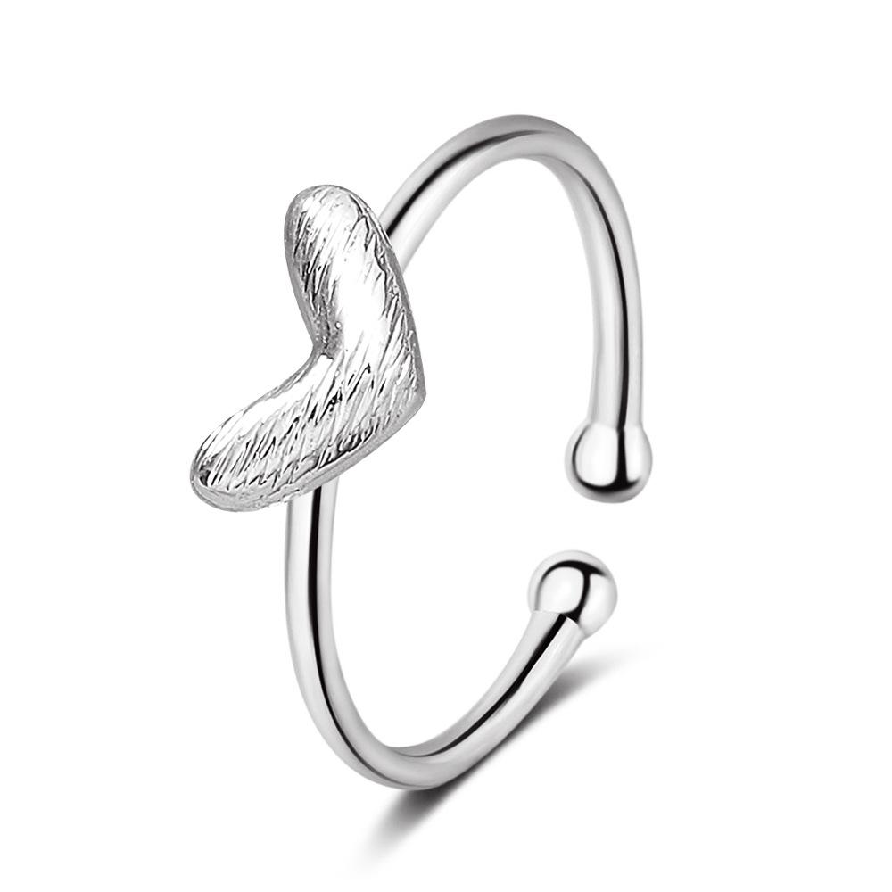 Trendy Diamond Butterfly Heart Open Ring - Unique Musical Note Design for Couples