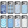 WildFlow Blue Denim Phone Case for iPhone 17/16 Pro Max/15 Plus - Protective Cover