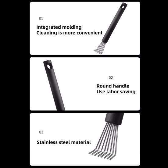 Watermelon Seeds Removal Tool Stainless Steel Watermelon Claw with Handle Fruit Cutting Gadget for Efficiently Cutting Watermelon