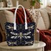 Elegant Dragonfly Print Tote Bag for Daily Use