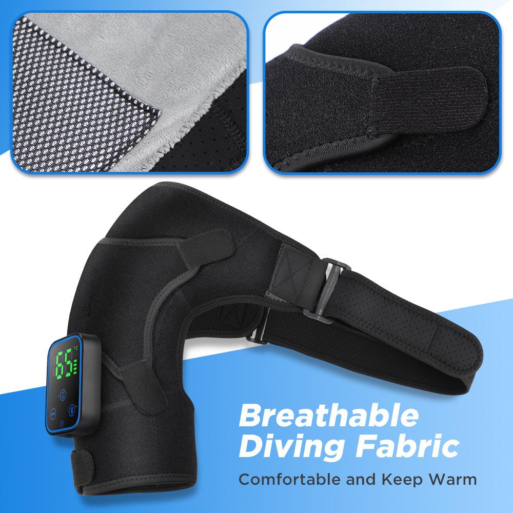 Electric Cordless Shoulder Massager with Heating Vibration App Control, Shoulder Pads Shoulder Braces for Womer Men