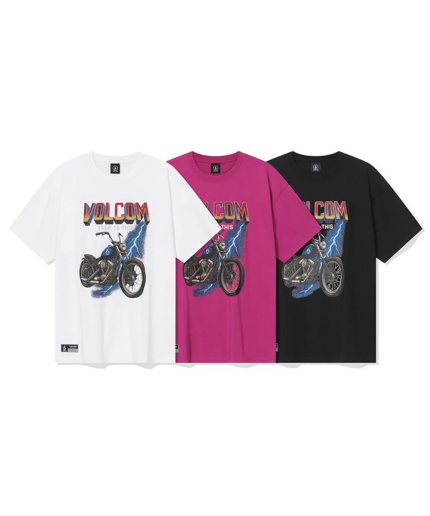 Volcom Thunder Riders Oversized Short Sleeve T-Shirt (Black)