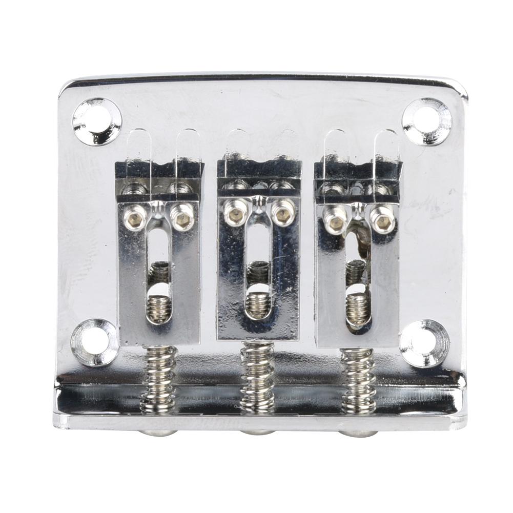 3 String Guitar Metal Tailpiece Bridge Parts Musical Instrument Accessory