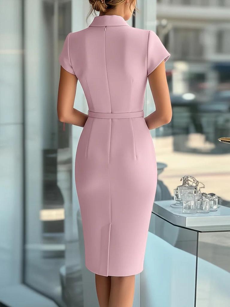 Rochie Fustă 2026 Europeană & Americană Nouă Modă Slim Fit Cataramă Decorativă Strâmtă pe Șolduri