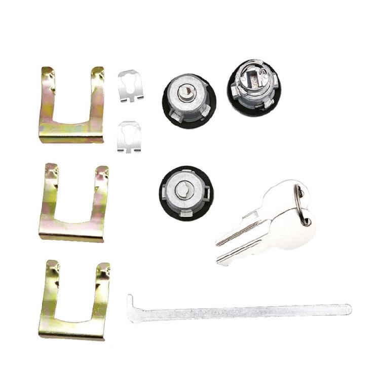 Car Door Lock Hardware 654394765282, Metal Lock Core Set with 2 Keys for Repair Planning, Restoration Use and Garage Maintenance