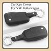 Car Key Cover For VW Volkswagen Beetle Caddy Eos Golf Jetta Polo Scirocco Tiguan Touran UP Keyless Fob Leather Car Key Bag Case