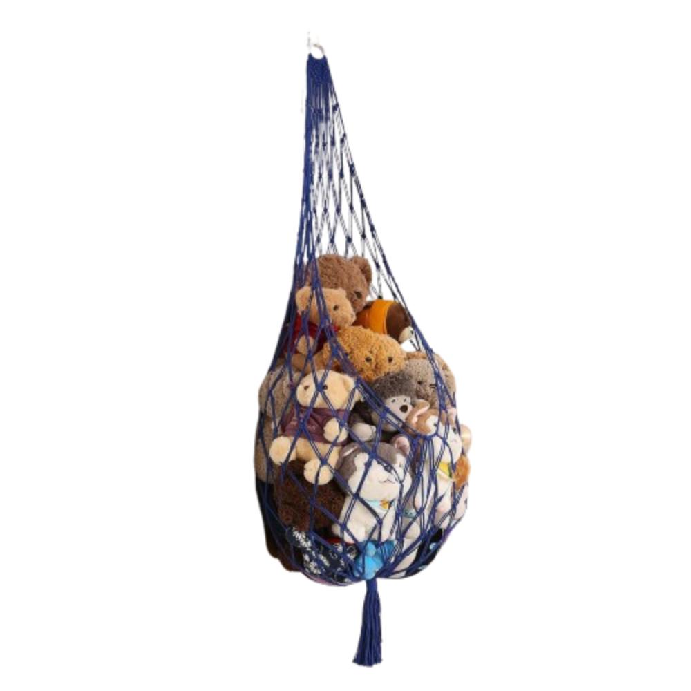 Wall Mounted Plush Toy Hammock INS Stuffed Doll Storage Holder Soft Hanging Net Organizer  Playroom