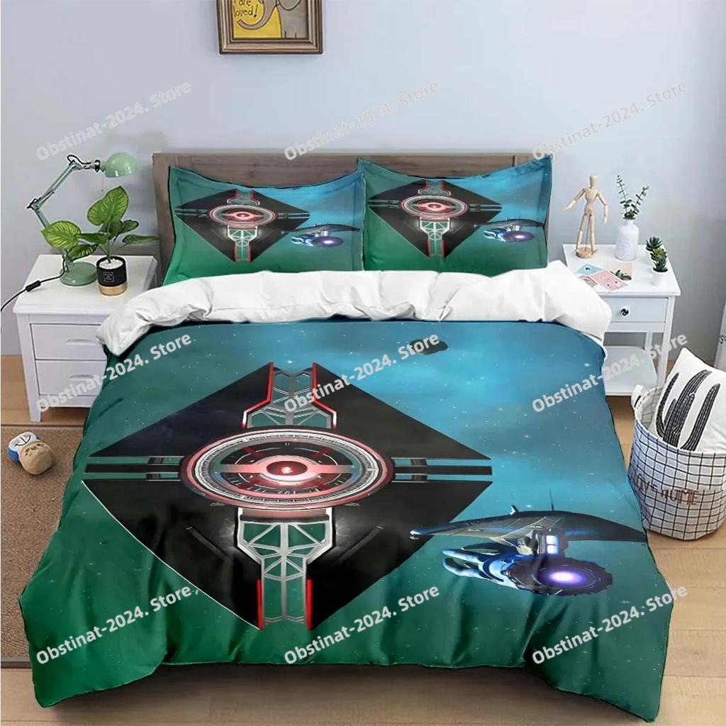 Fashion Anime 3D Game N-No-Man's-Sky Print Bedding Sets Bed Supplies Set Duvet Cover Bed Comforter Set Bedding Set Luxury Gift