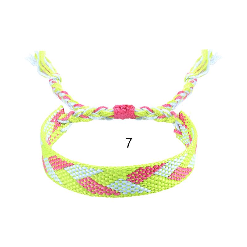 Bohemian Ethnic Style Woven Cotton Linen Friendship Bracelet