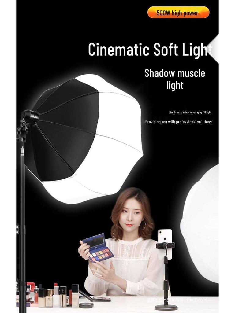 2200WS Super Bright Spherical Fill Light for Live Beauty, Photography, and Indoor Clothing Shoots