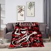 Blanket Flannel warm comfort  soft plush blanket for sofa living room office bedroom travel E-Emily Strange The book gift