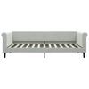 Daybed Light Grey 90x200 Cm Velvet