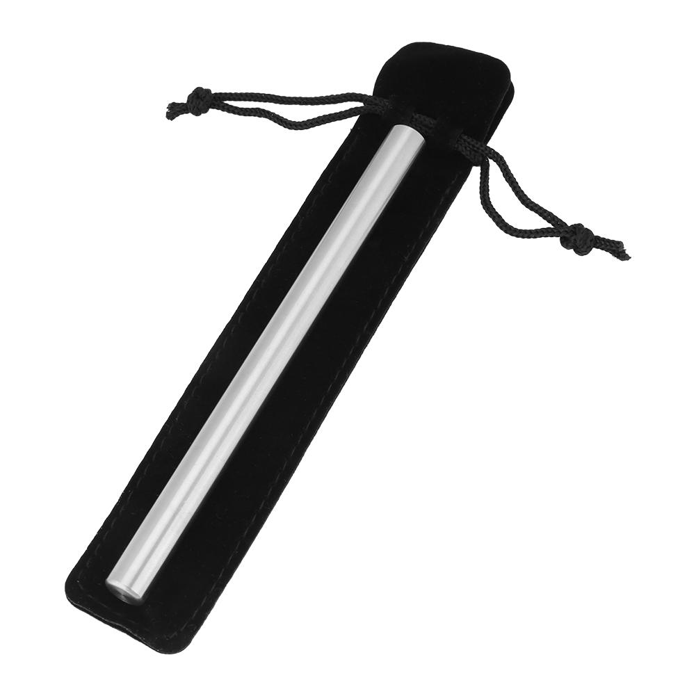 Protable Handmade Stainless Steel Pocket Roller Ball Pen Black Ink Gifts