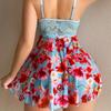 European & American Floral Print Sexy Lingerie - One-Piece Underwear, New Hot Style