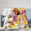 Candy Candy Japanese Cute Girl Fleece Blanket Portable Thin Throw for Couch Anime Manga Decoration