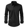 Men's Button Up Shirt, Mens Long Sleeve Wrinkle-free Button Down Dress Shirts, Slim Fit Soft Stretch Fabric for Business Casual or Formal, Work,