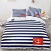 Marine Anchor Bedding Set Ocean Sea 3d Duvet Cover Sets Comforter Bed Linen Twin Queen King Single Size Blue Ship Vessel Kids