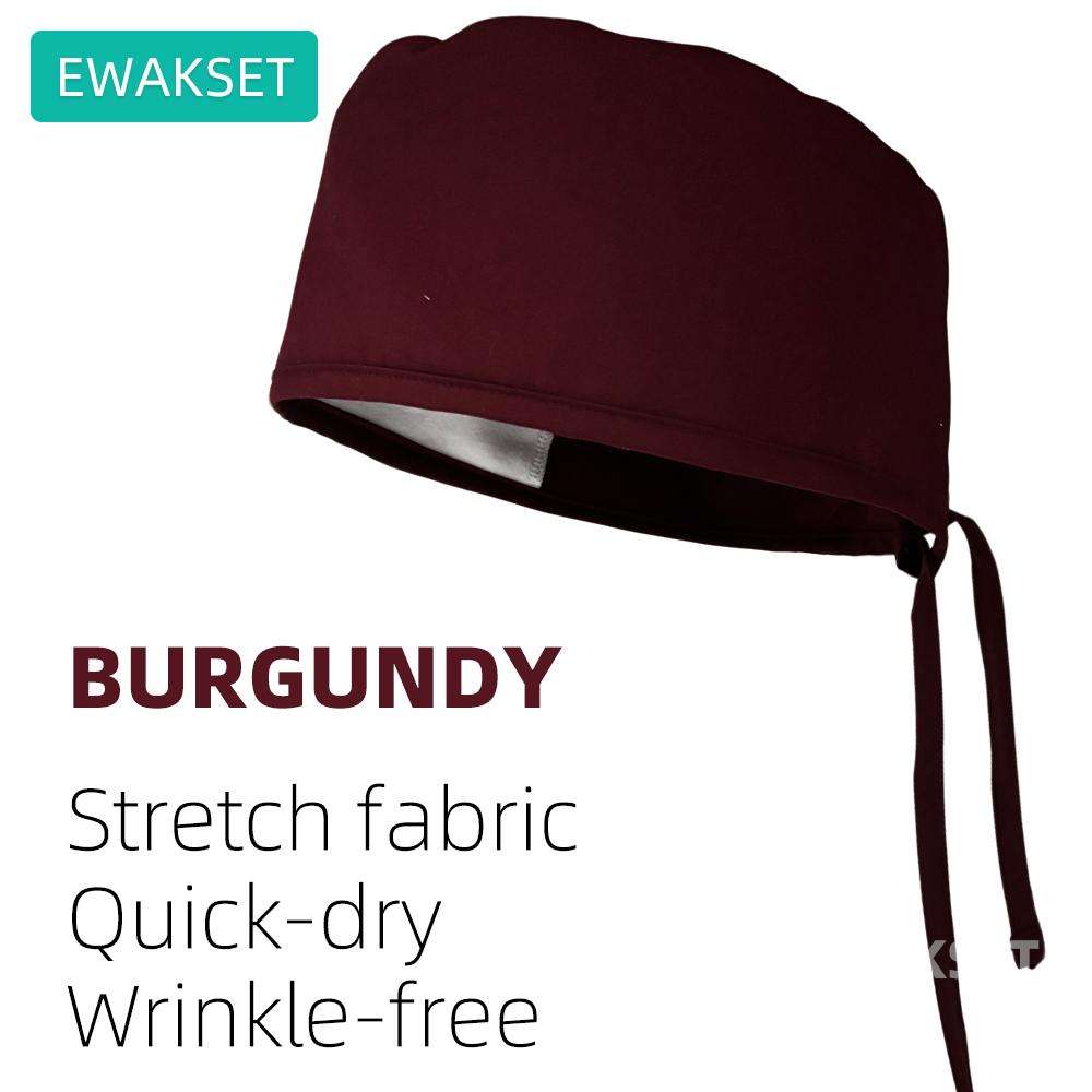 Unisex Medical Surgical Cap stretch quick dry wrinkle free working surgery hat female male dental nurse doctor hospital scrub caps
