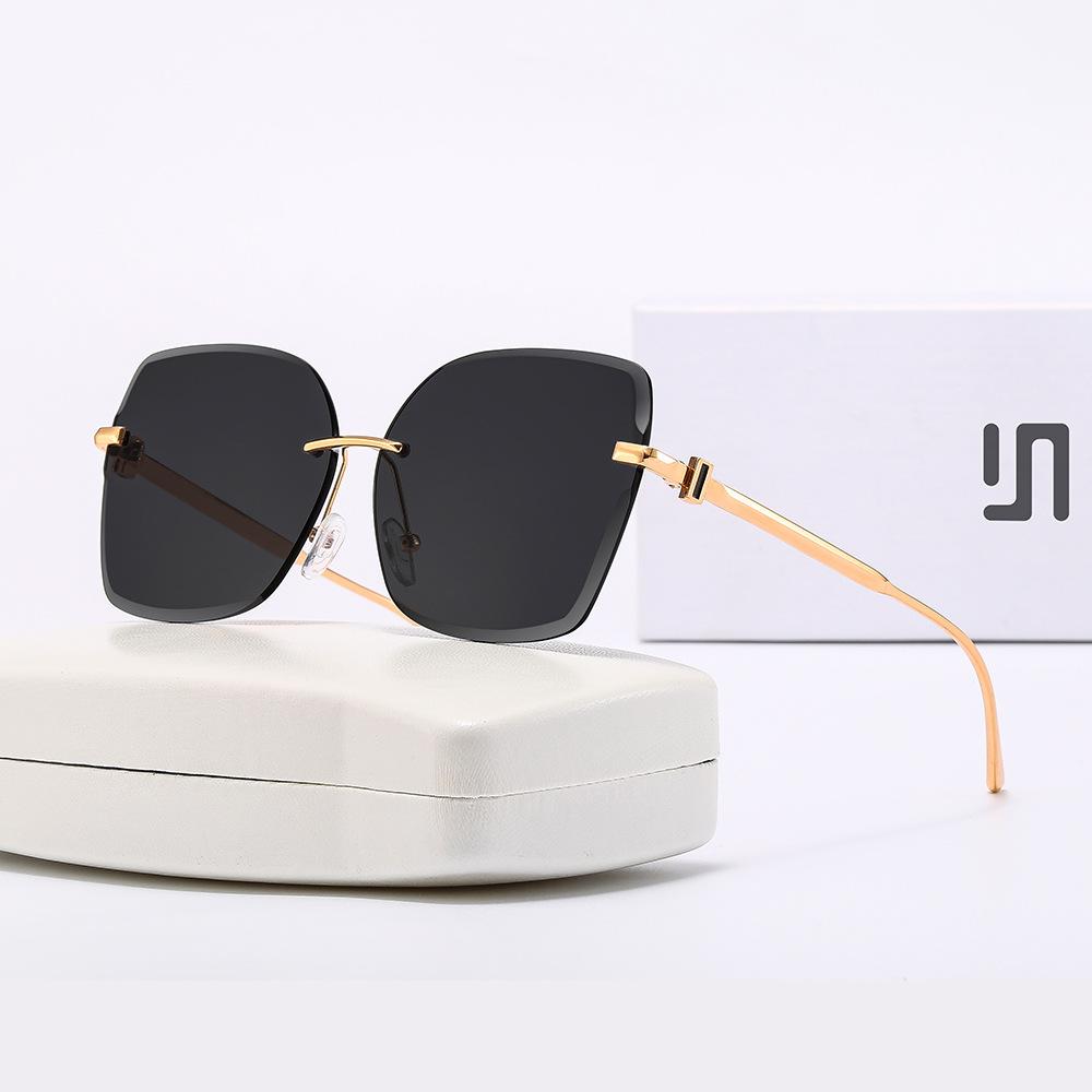Woman Premium Stylish Sunglasses Rimless Female Eyeglasses Outdoor Casual Sun Eyeglasses Lentes De Sol Mujer