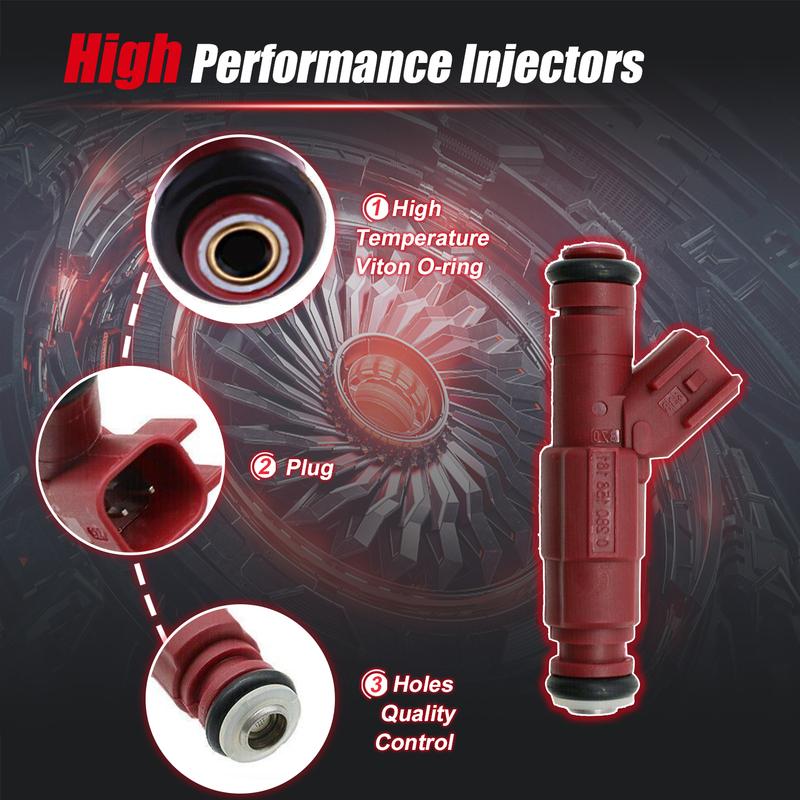 6 Stück Kraftstoffeinspritzdüsen für Jeep Wrangler Dodge 4.0L 1999-2004 822-11170 0280156161