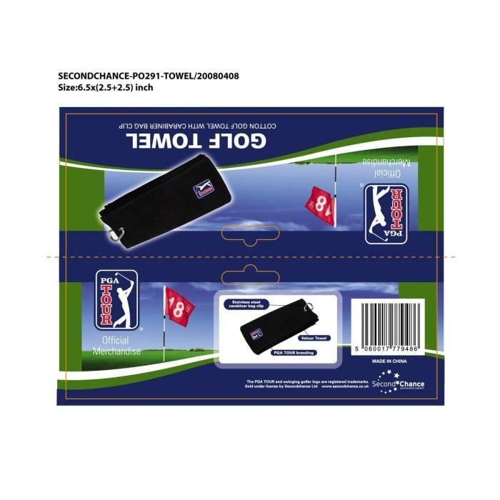 PGA TOUR Serviette De Golf - 16,5 X 19 Cm - Bleu