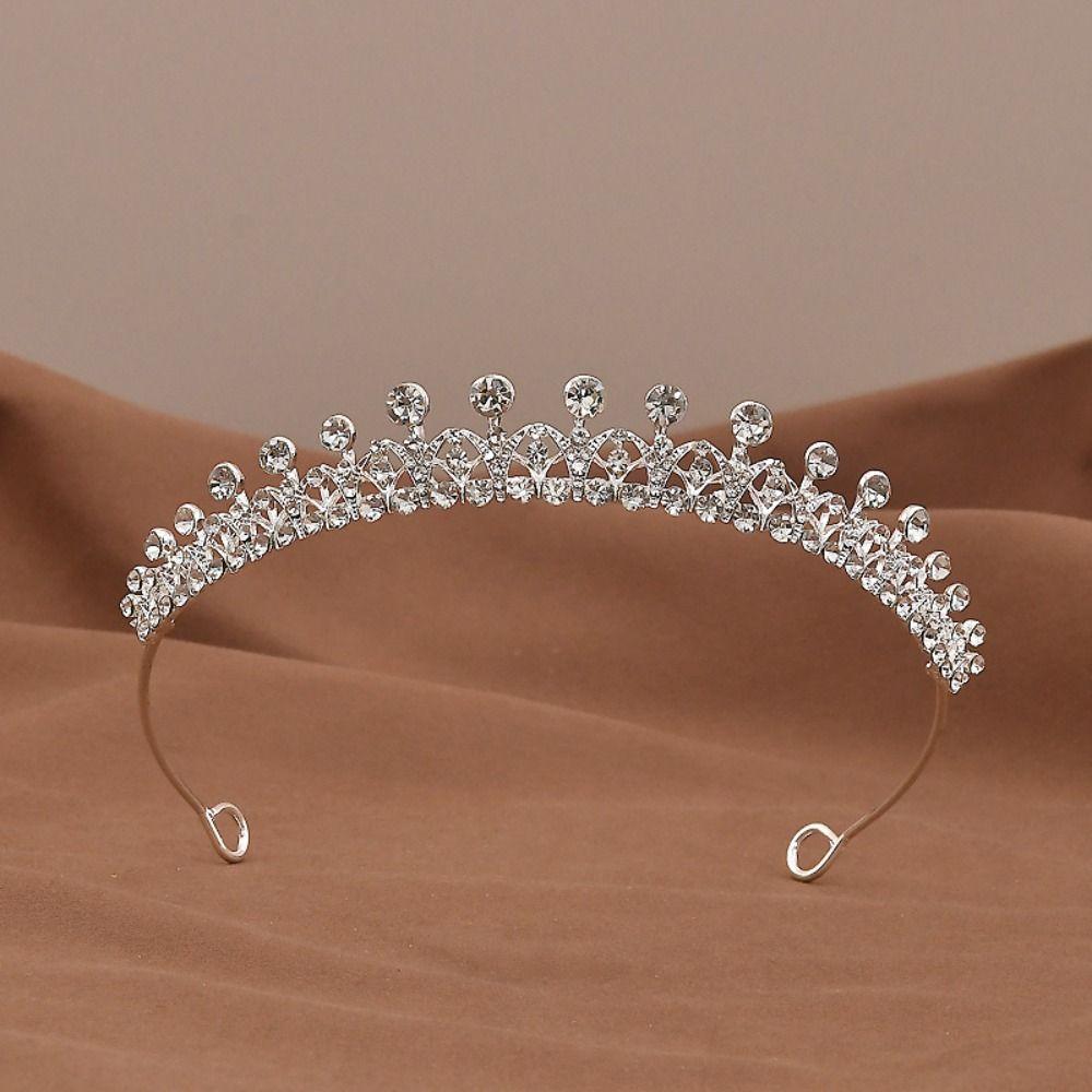 Haarschmuck Kristall Brautkrone Glitzerndes Strass-Stirnband Mode Prinzessinnen-Diadem Mädchen
