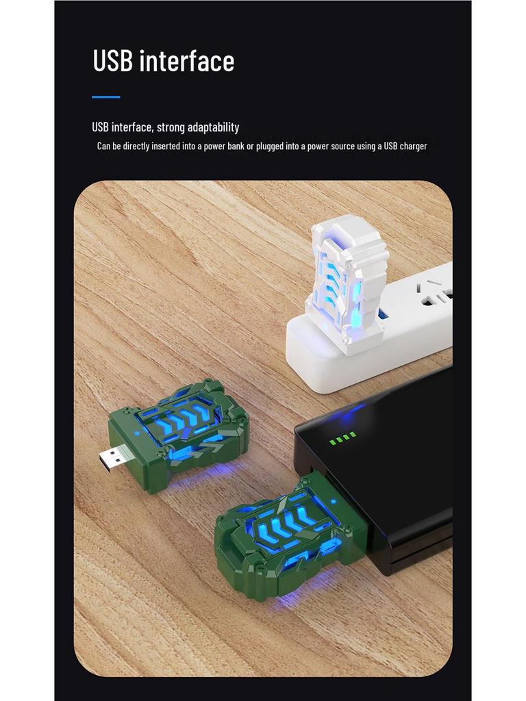 USB Portable Electric Mosquito Repellent Incense Heater for Indoor, Outdoor, Office, and Car Use with Power Bank Option