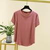 Women Modal Short Sleeve T‑Shirt Summer Solid Color Loose Basic Tee Casual Slim Fit Inner Wear Blouse Tops