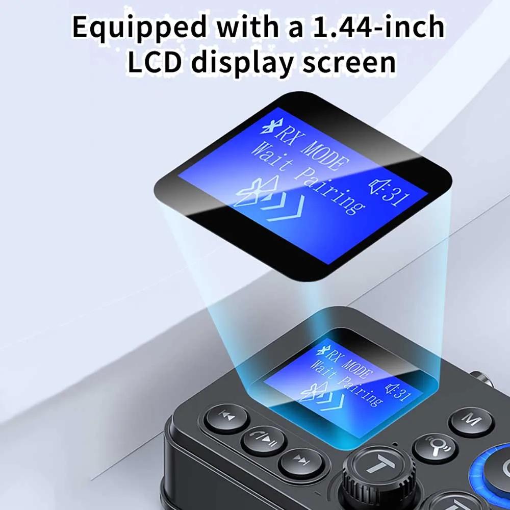 Bluetooth 5.4 Audio Transmitter Receiver 3.5mm AUX RCA Optical Coaxial Stereo Wireless Adapter Converter For Speaker TV PC Car