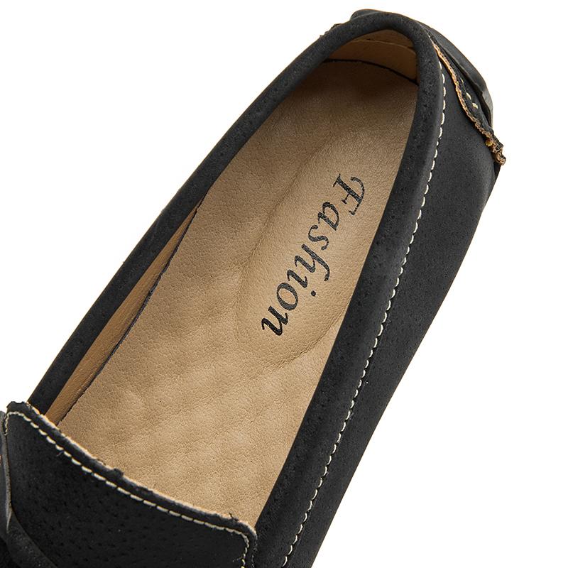 Men's Casual Leather Shoes Lightweight Loafers Moccasins Slip on Comfortable Driving Shoe