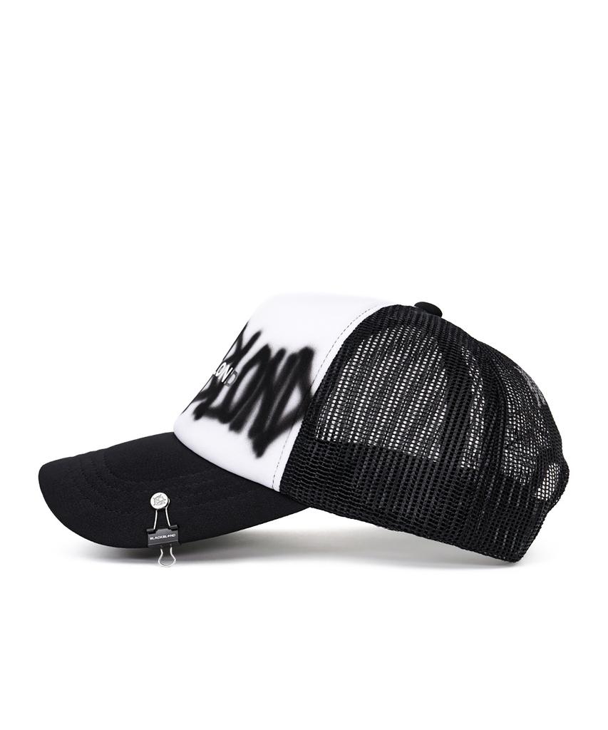 BLACKBLOND Vividi Graffiti Metal Logo Trucker Mesh Cap (Black)
