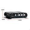 12V 80W X 2 Mini Amplifier Heavy Duty Professional 2.1 Channel Power Sound for