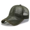 Offene Kante Baseballkappe Atmungsaktives Netz Sommerhut für Herren Damen Outdoor Sonnenschutz