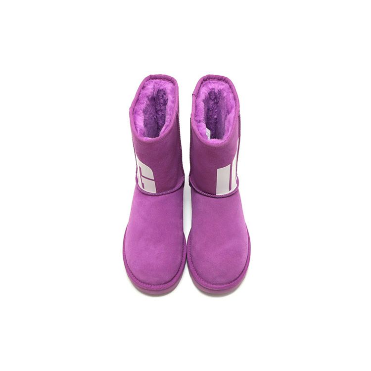 UGG Classic Short 2 Semišová kůže z hověziny Teplé Odolné Protiskluzové Ležérní Pohodlné Do půl lýtka Sněhule Dámské boty Fialové 1129231-PLSK