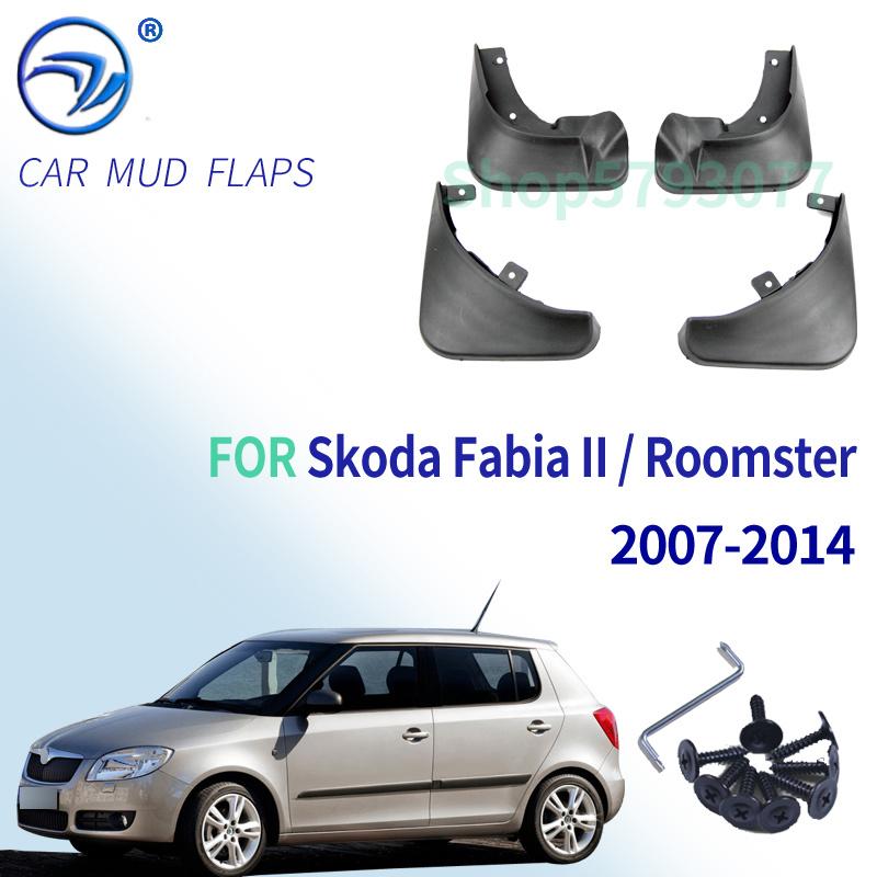 

Набор формованных автомобильных брызговиков для Skoda Fabia 2 5J Mk2 2007-2014, брызговики, брызговики, крыло, переднее и заднее