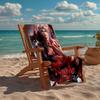 Custom Name Ultra-Soft Beach Towel with Love and Deepspace Theme,Ideal for Pool - Camping, Diving - Perfect Travel Essential, Vibrant Beach Towel.