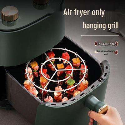 Jiwanggu Horkovzdušná fritéza Nerezový dvouvrstvý grilovací rošt s špízy