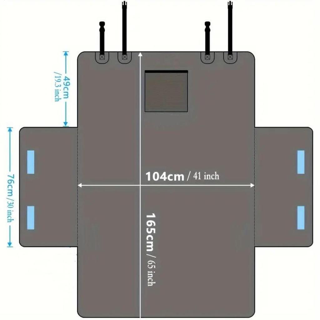 Waterproof Non-Slip Car Trunk Protector, SUV Cargo Liner for Pets Travel, Camping Picnic Dog Car Mat Auto Interior Supplies
