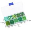 8/10/12/15 Grid Box: Seed Beads, Sequins, Imitation Pearls for DIY Necklaces & Phone Chains